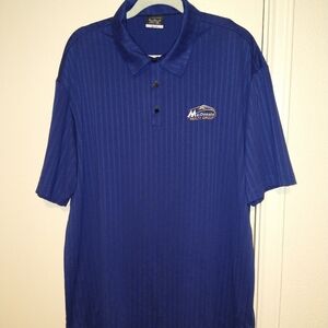 Nike Golf Dri-Fit Blue Short Sleeve Polo Shirt Men's sz XL